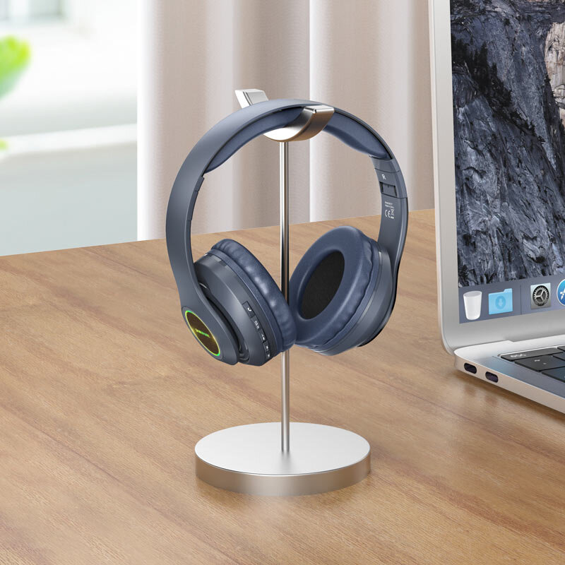 Гарнитура Bluetooth  BOROFONE BO17 полноразмерная, синяя