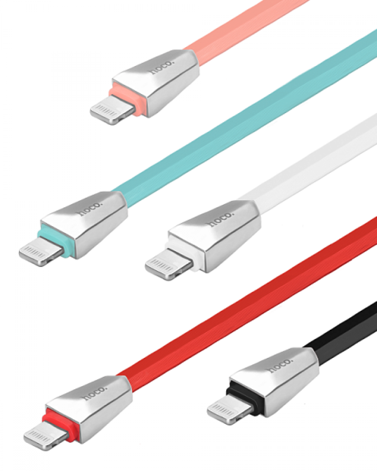 USB кабель на iPhone 5 HOCO X4 Zinc Alloy rhombus синий