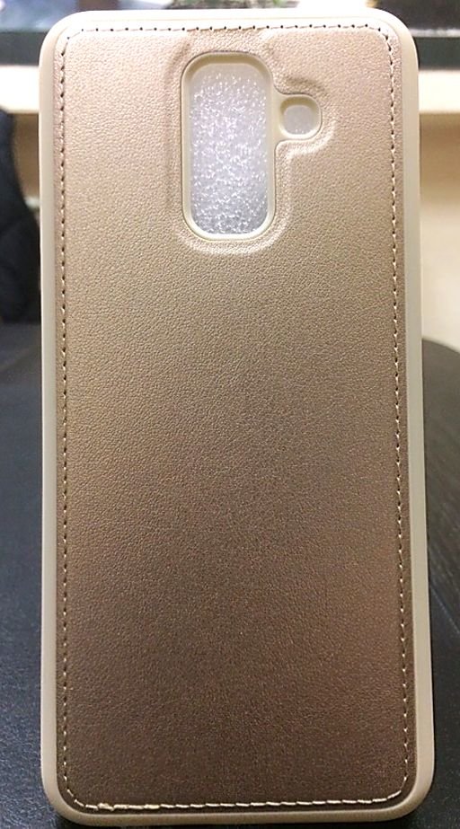 Накладка Кожа ЛЮКС Samsung J400 Galaxy J4 2018 золото