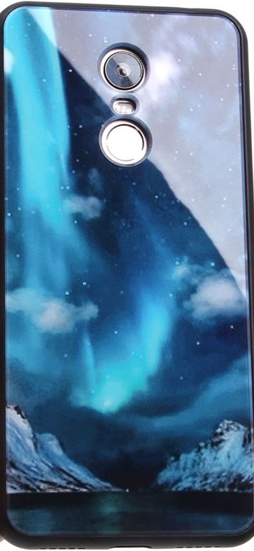 Накладка глянцевая Samsung J810 Galaxy J8 2018 Северное сияние