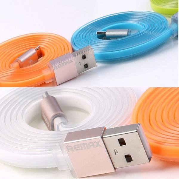 Кабель USB - MicroUSB REMAX Colourful Cable RE-005m оранжевый