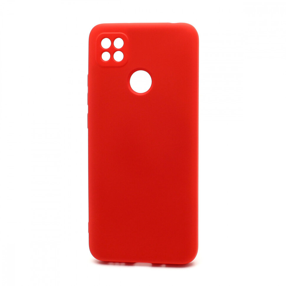 Накладка Silicone case NEW для Xiaomi Redmi 9C, красная