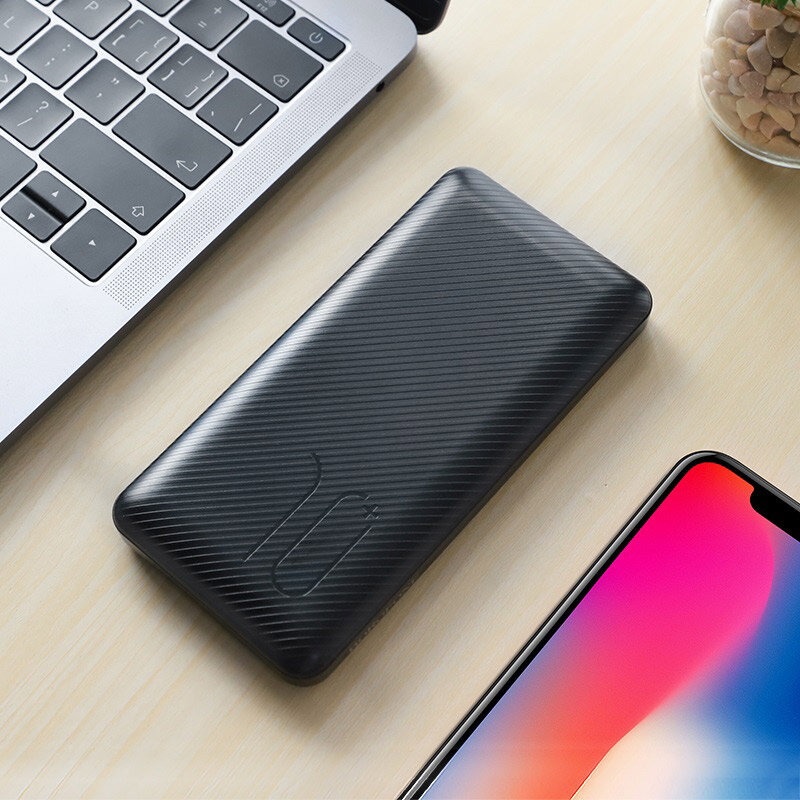 Внешнее ЗУ Power Bank BOROFONE BT28 Beneficial UltraSlim 10000mAh, черное (немного замята упаковка)