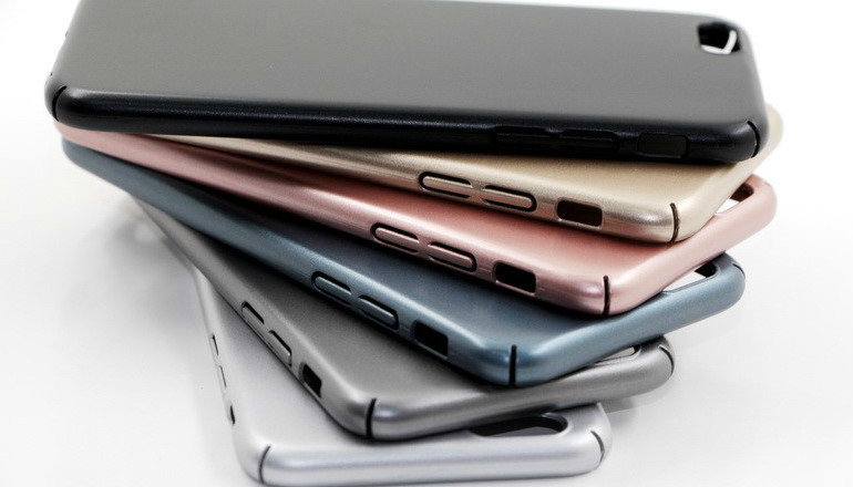 Накладка пластик 4 бока iPhone 5 серая