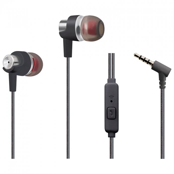 Гарнитура MP3 WALKER H520 угловой разъем черная (тех.пакет)