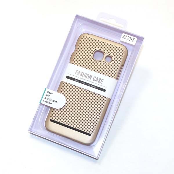 Накладка пластик Перфорация Samsung J105 золото