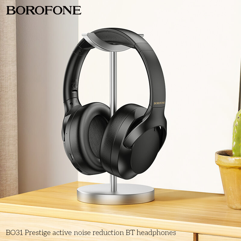 Гарнитура Bluetooth  BOROFONE BO31 bluetooth 5.4, полноразмерная, черная