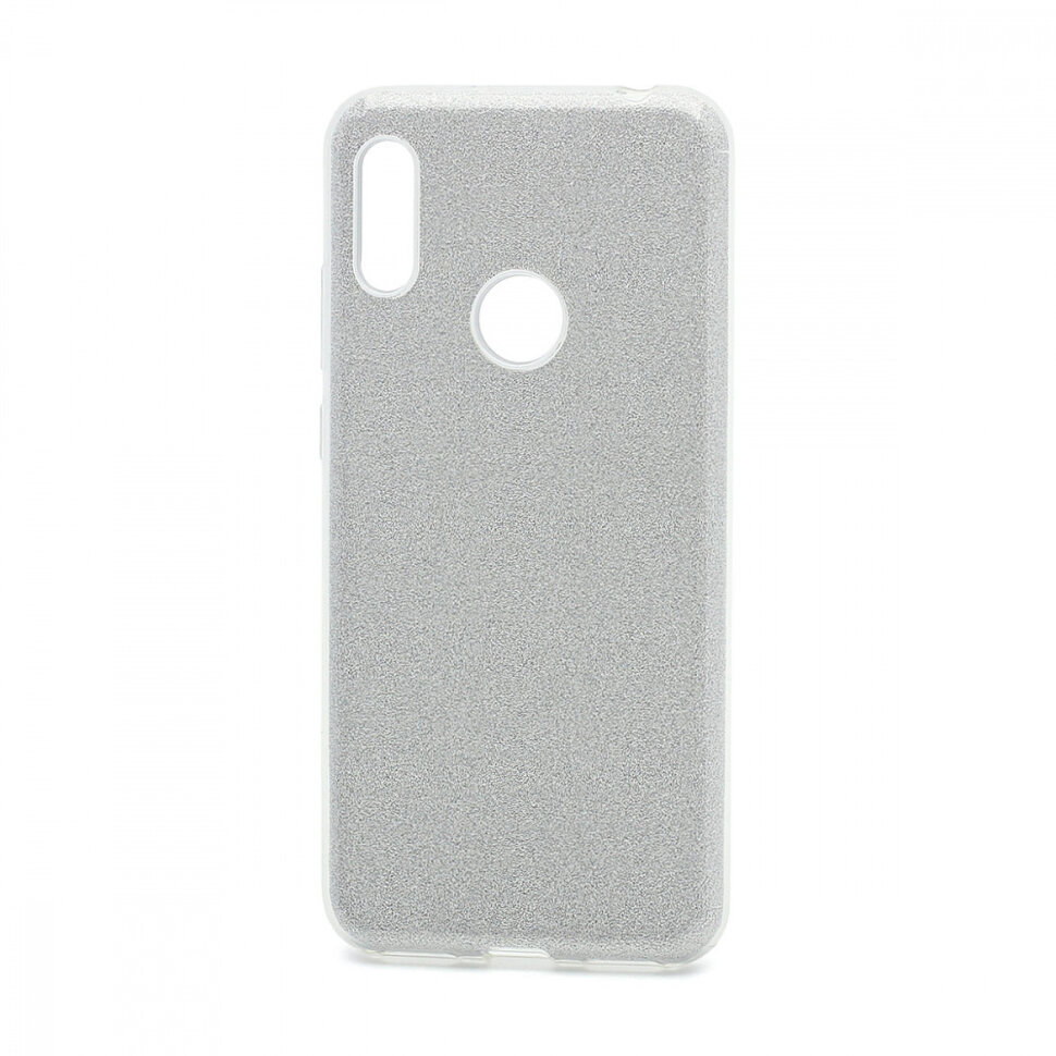 Накладка SC097 БЛЕСТКИ 3в1 Huawei Honor 8A/Y6 Pro 2019 (silver)