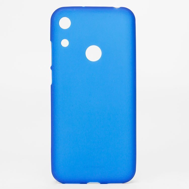 Накладка с глянцевым ободком МАТОВАЯ Huawei Y6 2019 / Honor 8A синяя