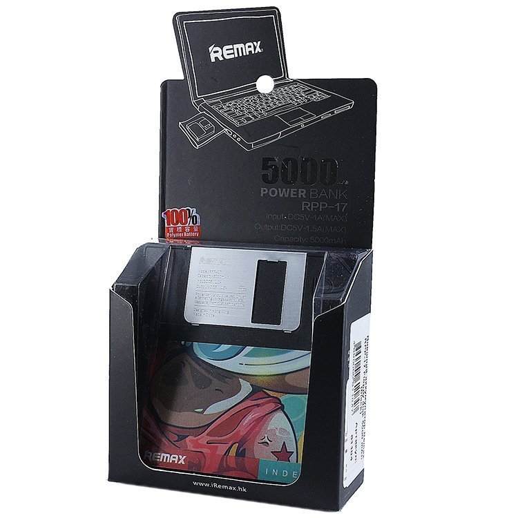 Внешнее ЗУ Power Bank REMAX Floppy disk 5000mAh RPP-17 черное