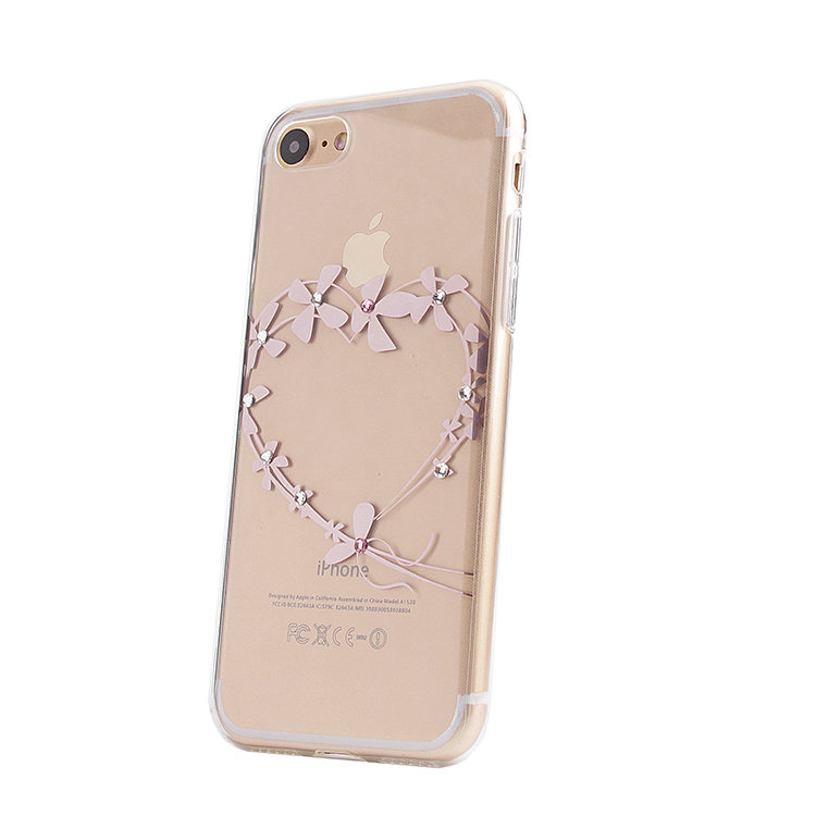 Накладка силиконовая со стразами IPhone 7 (004)
