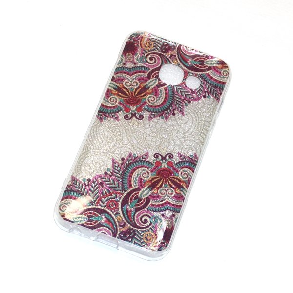 Накладка Fashion DECOR Samsung A520/A5 2017 фиолетовый на серебре