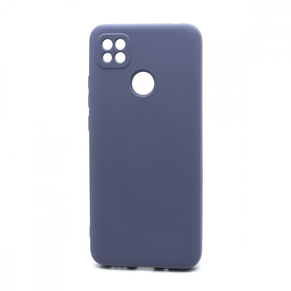 Накладка Silicone case NEW для Xiaomi Redmi 9C, серая