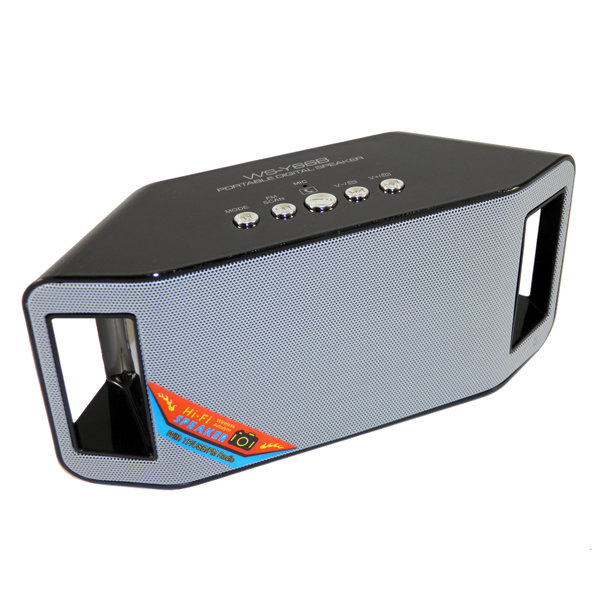 Колонка Bluetooth WS-Y66B (TF+USB+FM) черная
