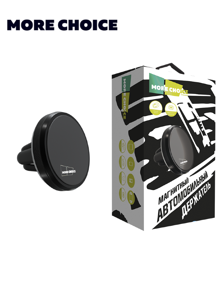 Держатель авто магнитный More Choice C01 (Black)