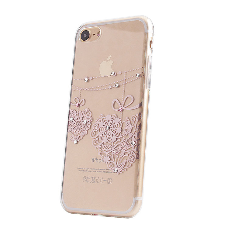 Накладка силиконовая со стразами IPhone 7 (005)