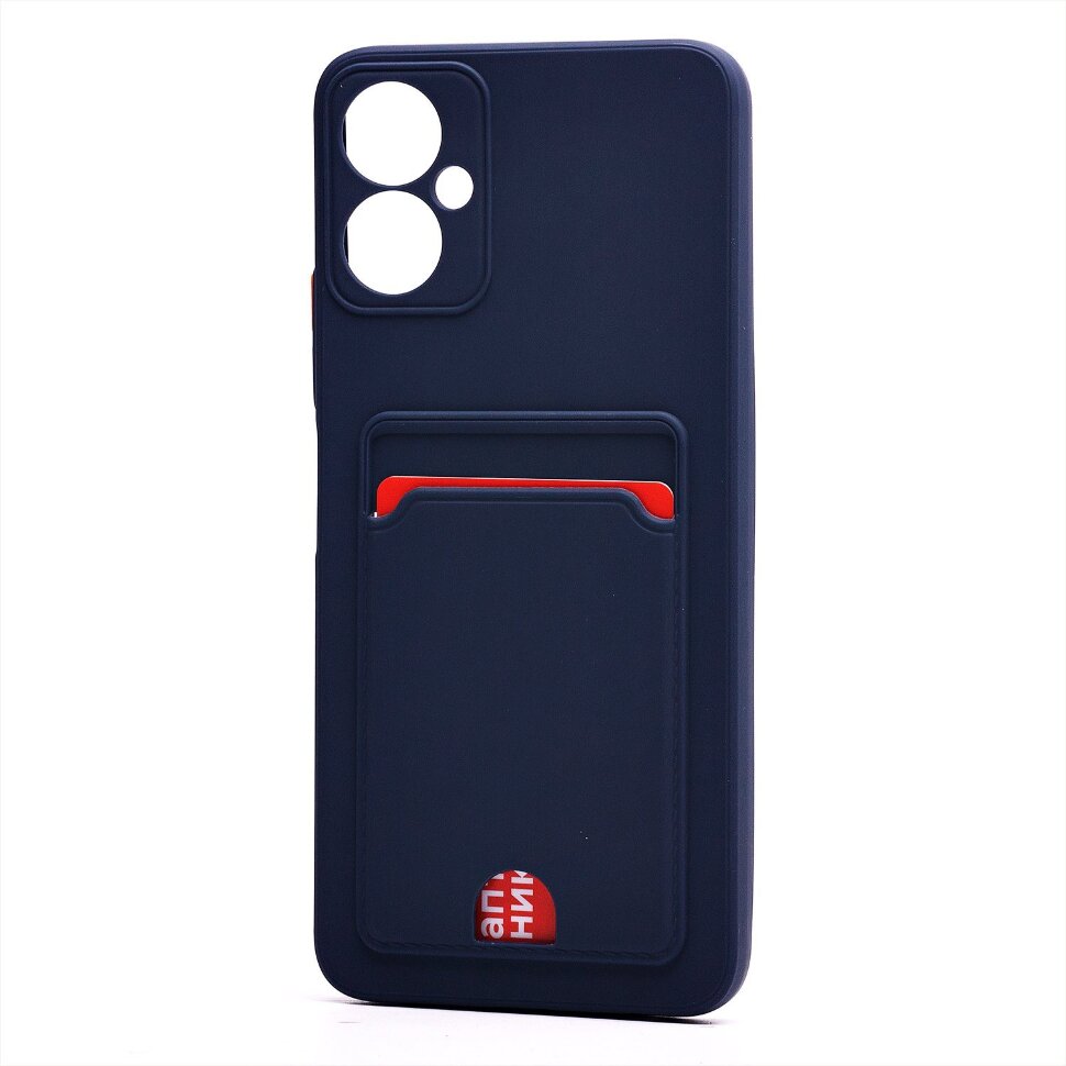 Накладка SC315 Tecno Spark 9 Pro с визитницей (dark blue)