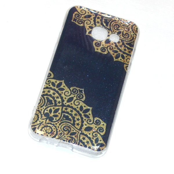 Накладка Fashion DECOR Samsung G532/J2 Prime золото на синем