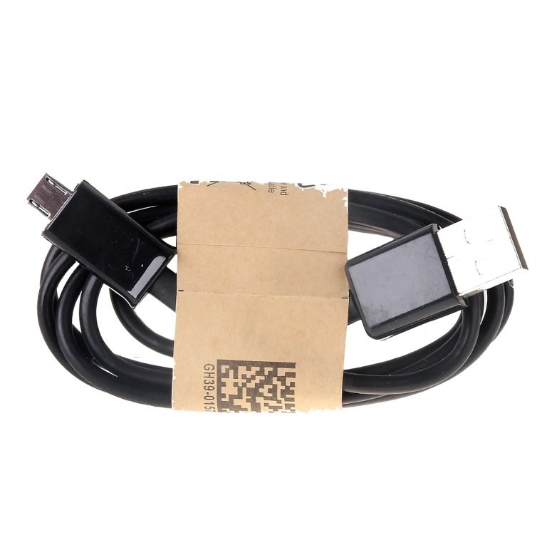 Кабель USB - MicroUSB 1,0 метр черный в упаковке