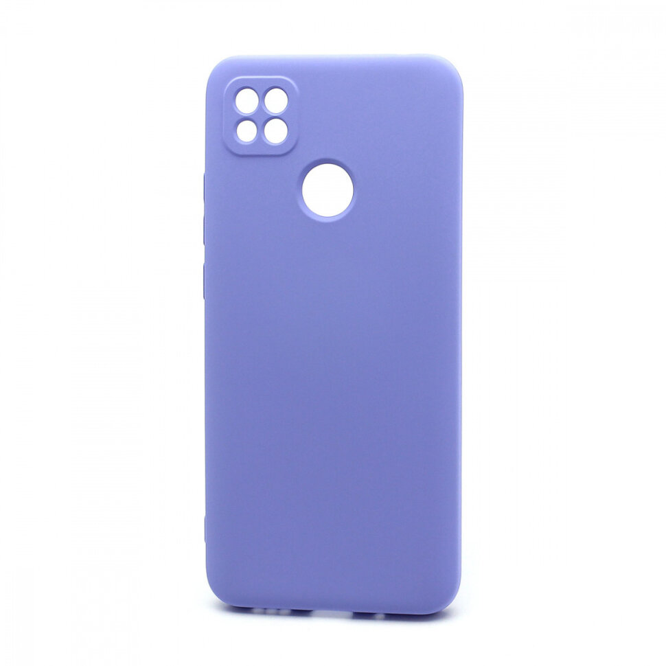 Накладка Silicone case NEW для Xiaomi Redmi 9C, сиреневая