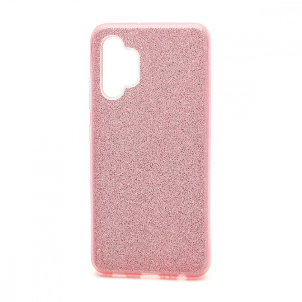 Накладка SC097 БЛЕСТКИ 3в1 Samsung A325 Galaxy A32 (pink)