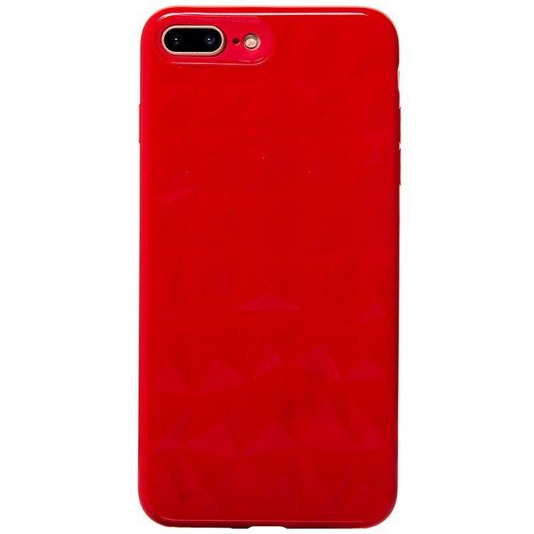 Накладка SC072 Призма глянцевая iPhone 7 Plus/8 Plus красная
