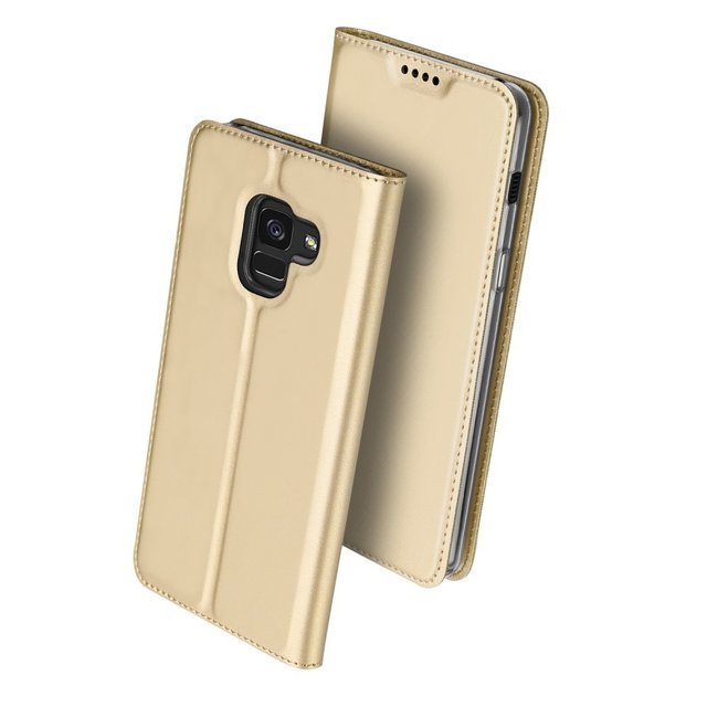 Чехол-книга Dux Ducis SKIN Pro Series для Samsung A530 Galaxy A8 2018 gold