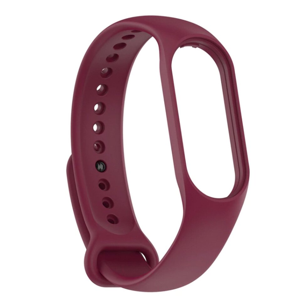 Ремешок силиконовый для Xiaomi Mi Band 7, бордо