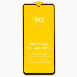 Стекло 9D "Full glue" для Xiaomi Redmi 9A, тех.упаковка (желтая подложка)