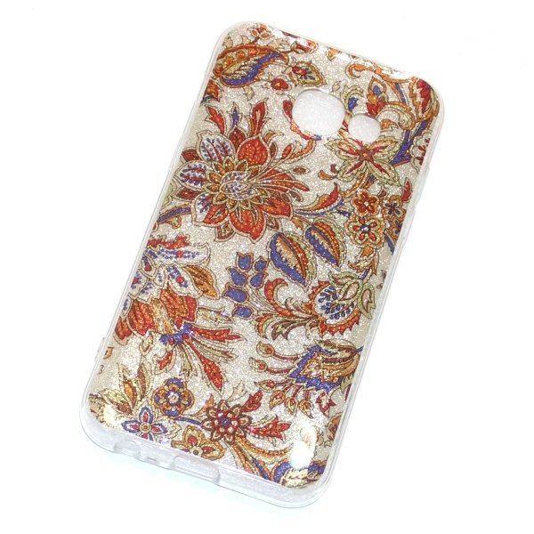 Накладка Fashion DECOR Samsung G532/J2 Prime оранжевый на серебре