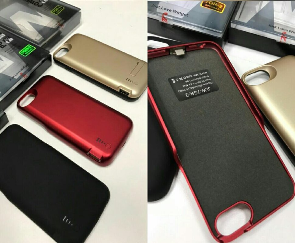 Внешнний аккумулятор-чехол JLW 7GR для iPhone 7 2800mAh красный