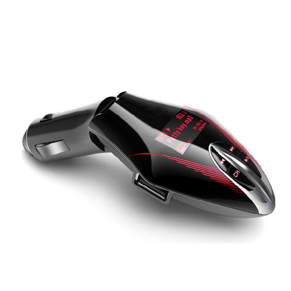FM-модулятор Bluetooth MicroSD/1 USB/AUX/пульт CARV 7