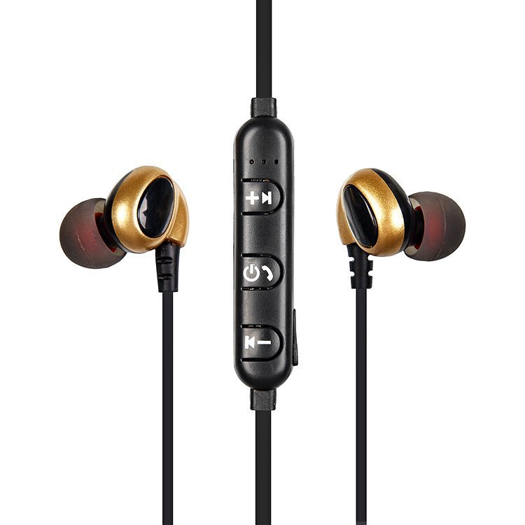 Наушники вакуумные BLUETOOTH T2 Sport золото
