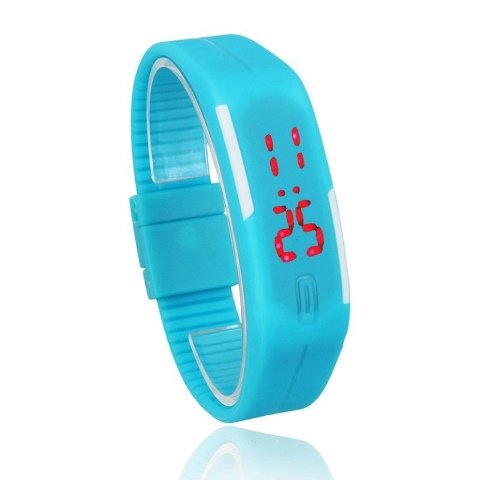 Часы наручные LED Watch Fit голубые