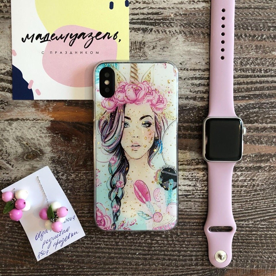 Накладка Fantastique 3D с блестками Huawei Honor 8A/Y6 2019 Girl
