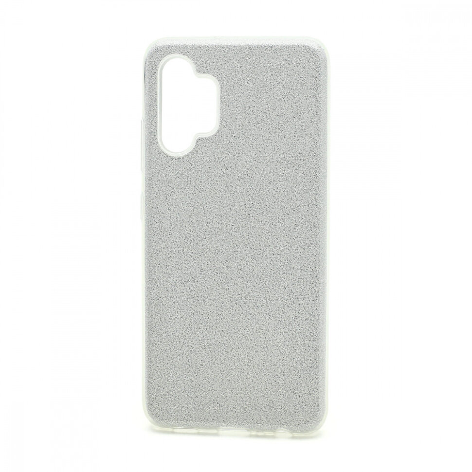 Накладка SC097 БЛЕСТКИ 3в1 Samsung A325 Galaxy A32 (silver)