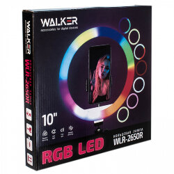 Кольцевая лампа WALKER WLR-2650R (диаметр 26 см), RGB свет
