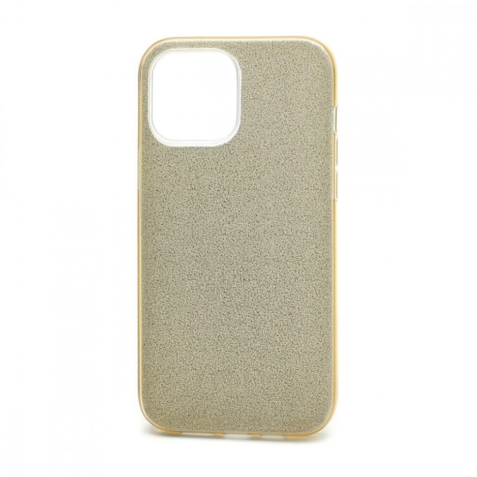 Накладка SC097 БЛЕСТКИ 3в1 для Apple iPhone 13 Pro Max (gold)