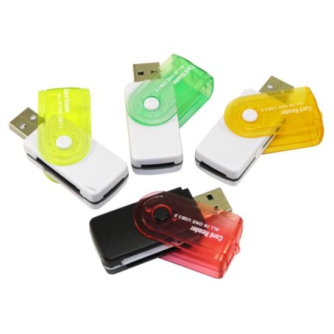 Card reader 417 (USB 2.0/microSD/SD/MMC/MS Duo/M2/miniSD) цветные