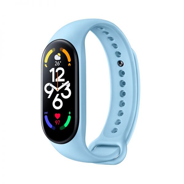 Ремешок силиконовый для Xiaomi Mi Band 7, васильковый (037)