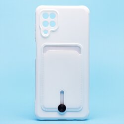 Накладка SC304 Samsung A125 Galaxy A12 с визитницей (white)