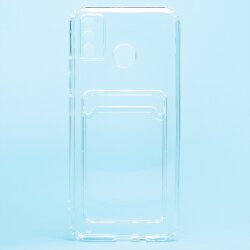 Накладка прозрачная с визитницей Tecno Spark 6 Go