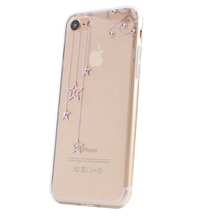 Накладка силиконовая со стразами IPhone 7 (008)