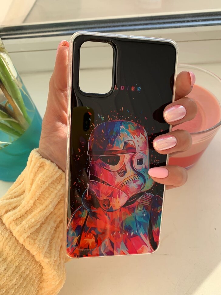 Накладка с рисунком Samsung A515 Galaxy A51 Цветной штурмовик