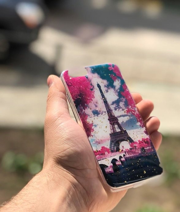 Накладка Fantastique 3D с блестками Huawei Honor 8A/Y6 2019 Paris