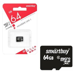 SmartBuy microSDXC 64GB High-Capacity (Class 10) без адаптера