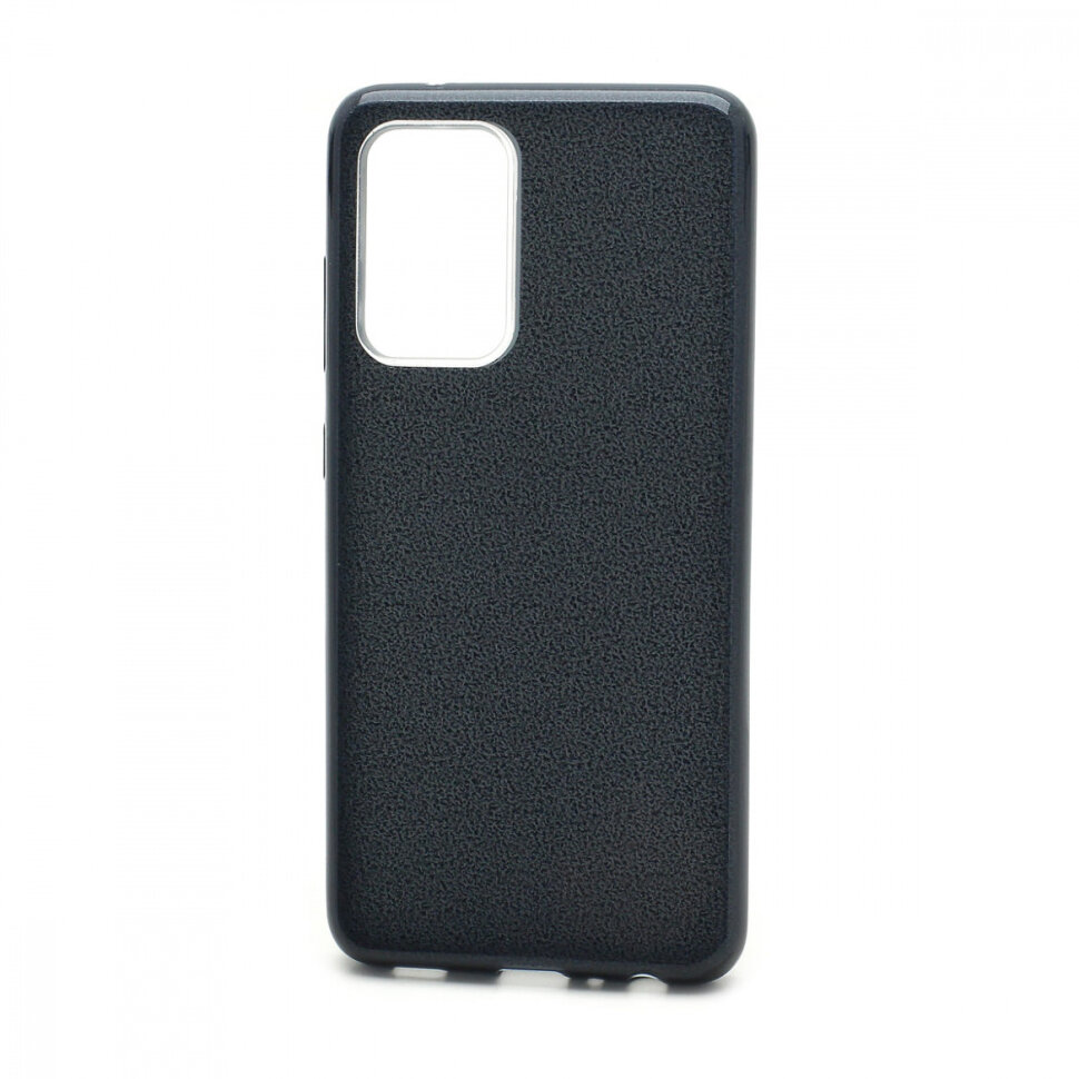 Накладка SC097 БЛЕСТКИ 3в1 Samsung A525 Galaxy A52 (black)