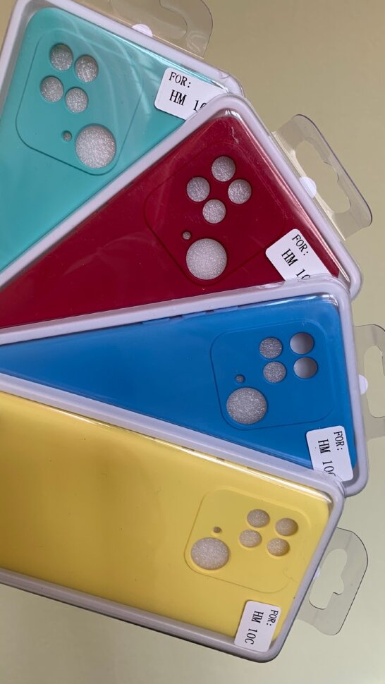 Накладка Silicon Cover NANO Xiaomi Redmi 10C желтая