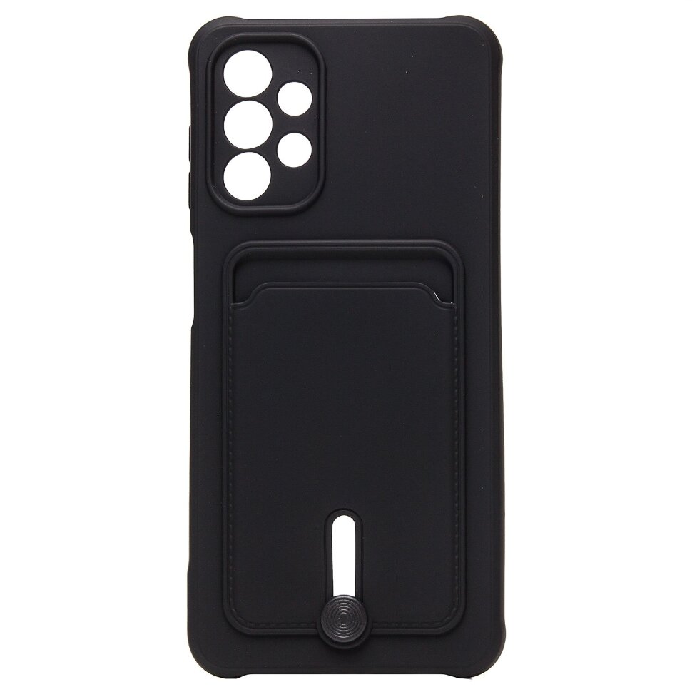 Накладка SC304 Samsung A135 Galaxy A13 с визитницей (black)