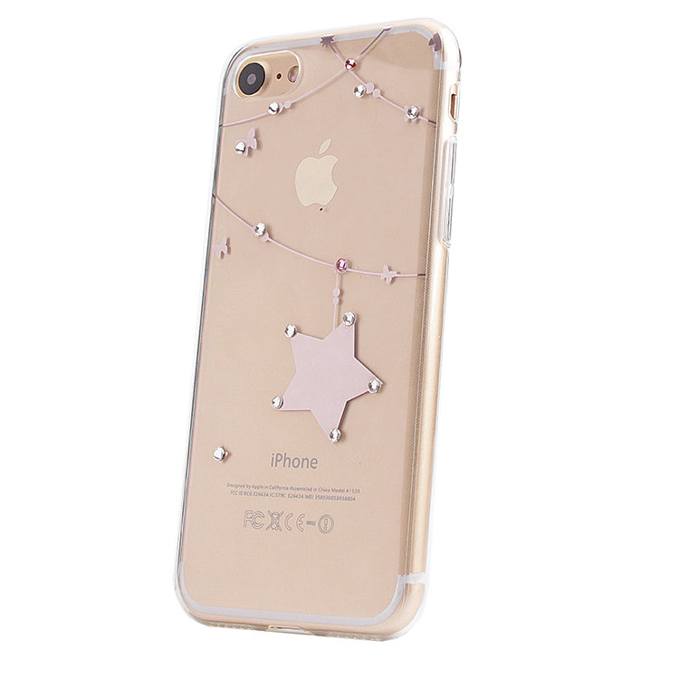 Накладка силиконовая со стразами IPhone 7 (010)